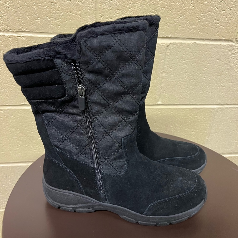 LANDS END SUEDE SNOWBOOTS - Picture 1 of 5